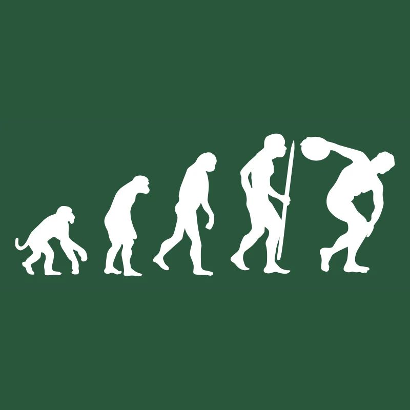Evolution discus throw Athlete discus thrower