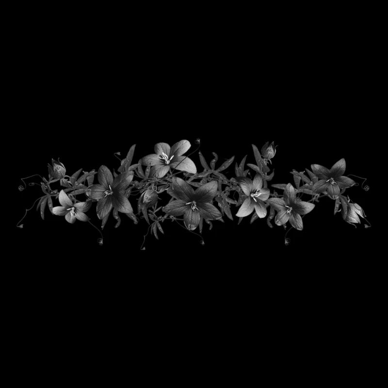 Blumen Schwarz