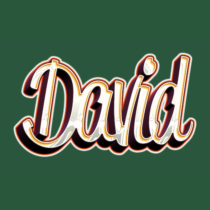 David First Name Name Graffiti Design