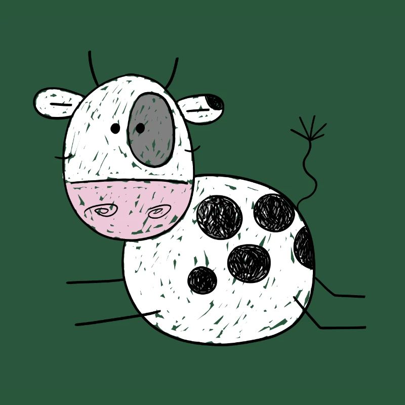 Witzige Kuh Comic I Kinder Geschenk I Kälbchen