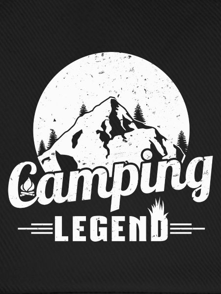 Mountain Camping Legend Design
