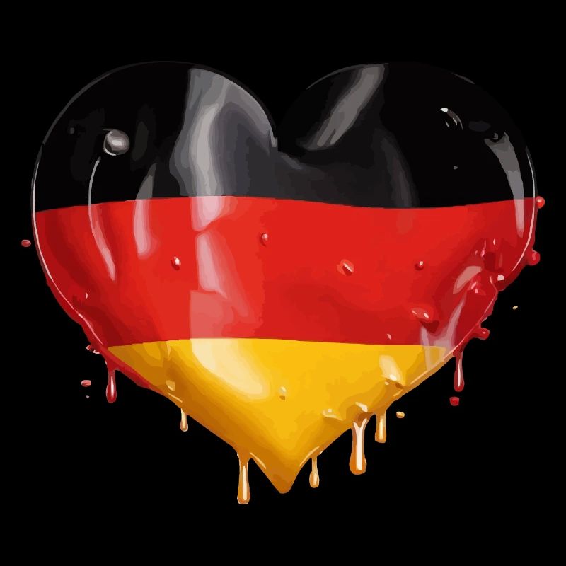 GERMANY HEART GERMANY FLAG GERMANY