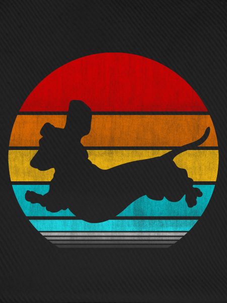 retro vinatge dachshund