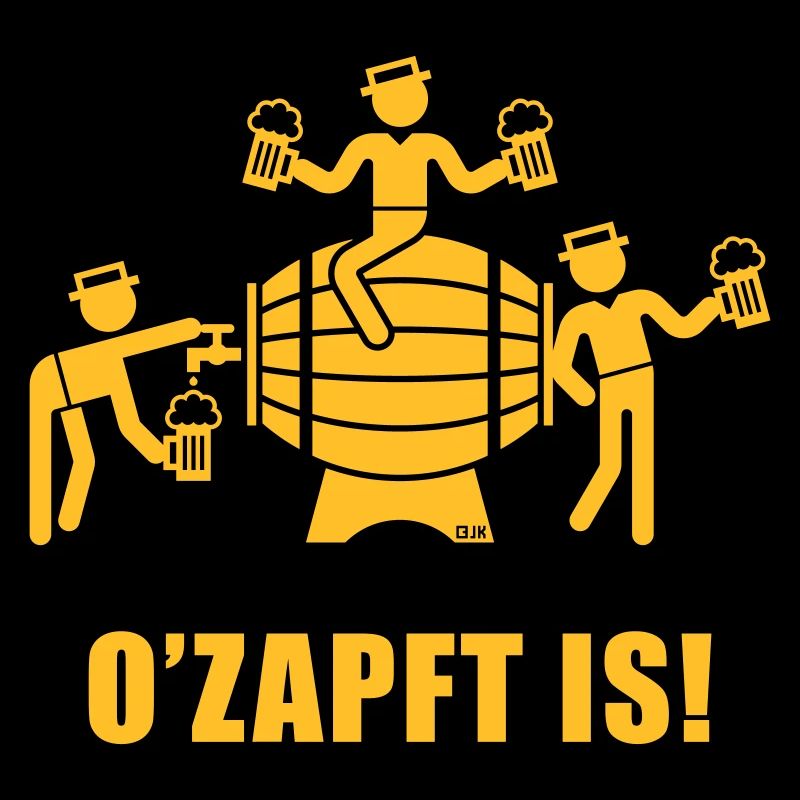 O’Zapft Is! (Bier / Bierfass / Team)