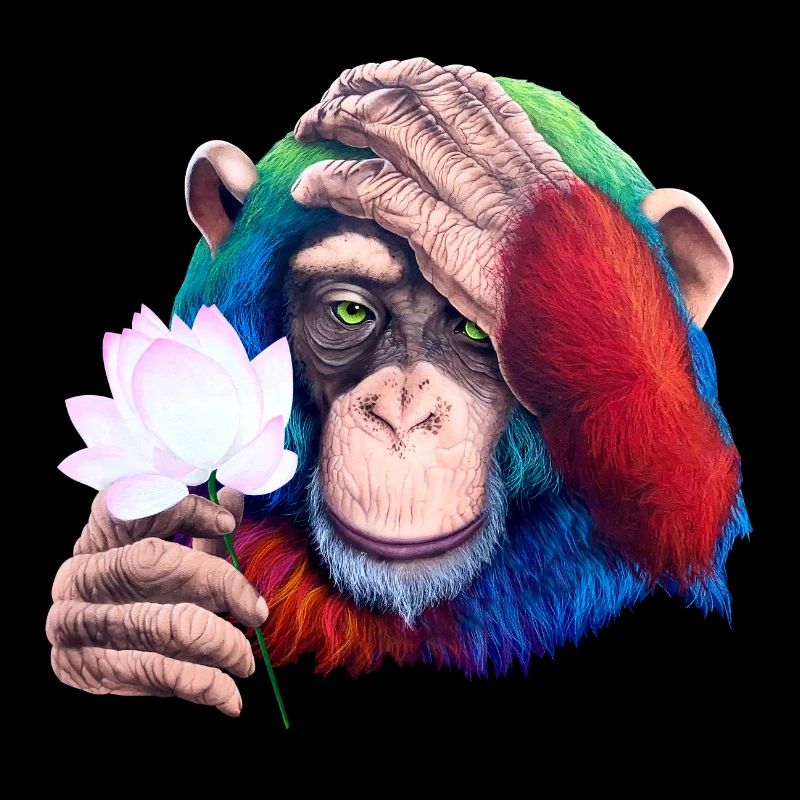 Monkey Loves Nature - Graffiti
