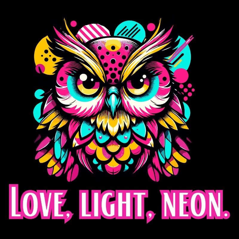 Liebe, Licht, Neon Eule