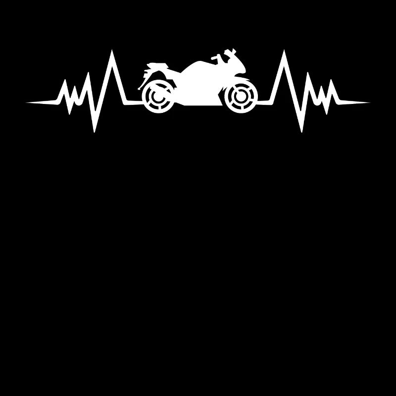 biker heartbeat motorcycle