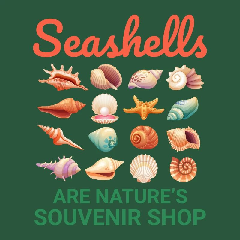 Seashells Collector Beachcomber Sea Shell Ocean