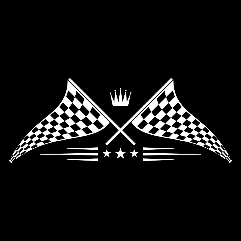 logo de symbole de drapeau de course