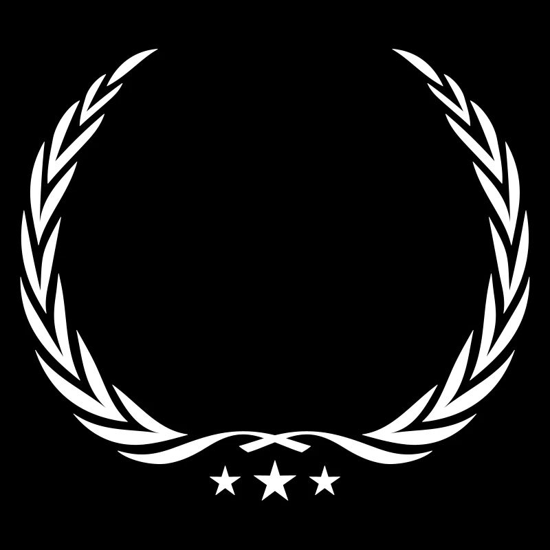 wreath laurel symbol blank