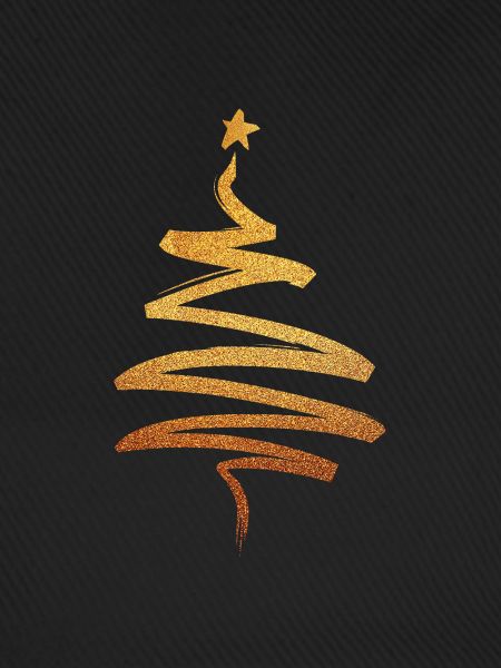 Weihnachtsbaum - Gold Geschenk Geschenkidee