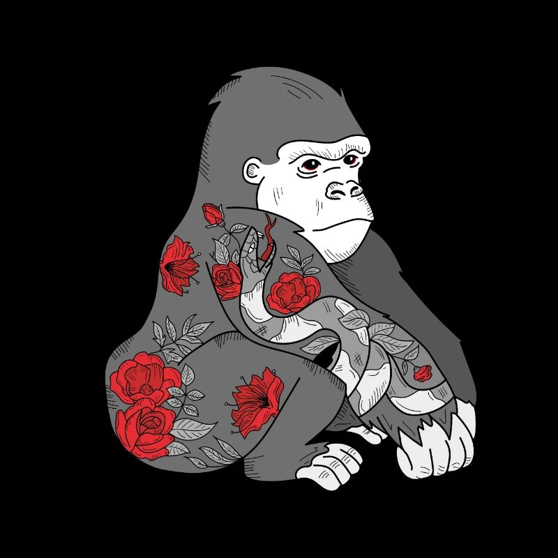 Gorilla - Körper Kunst Design