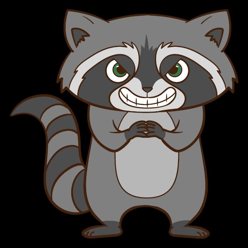 Waschbär - Garstiger Waschbär.