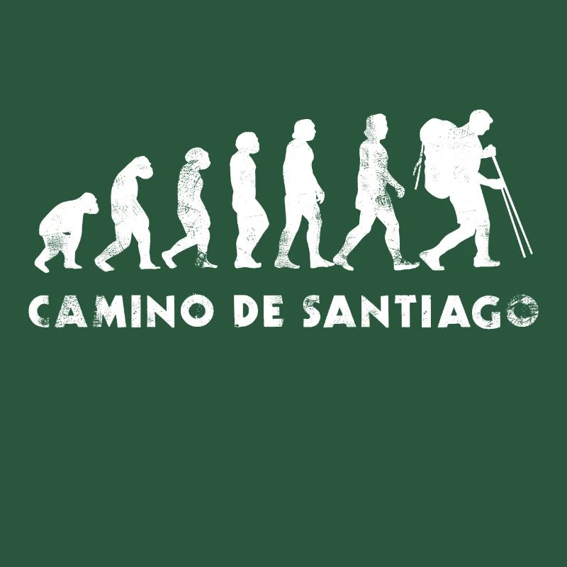 Jakobsweg Evolution Pilger Wanderer Geschenkidee
