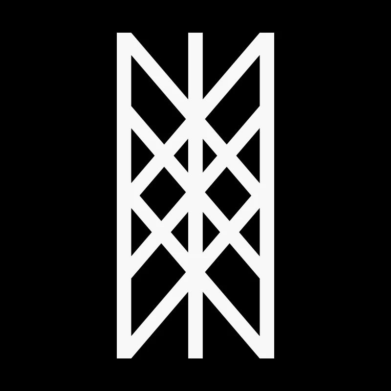Toile de Wyrd Viking - blanc