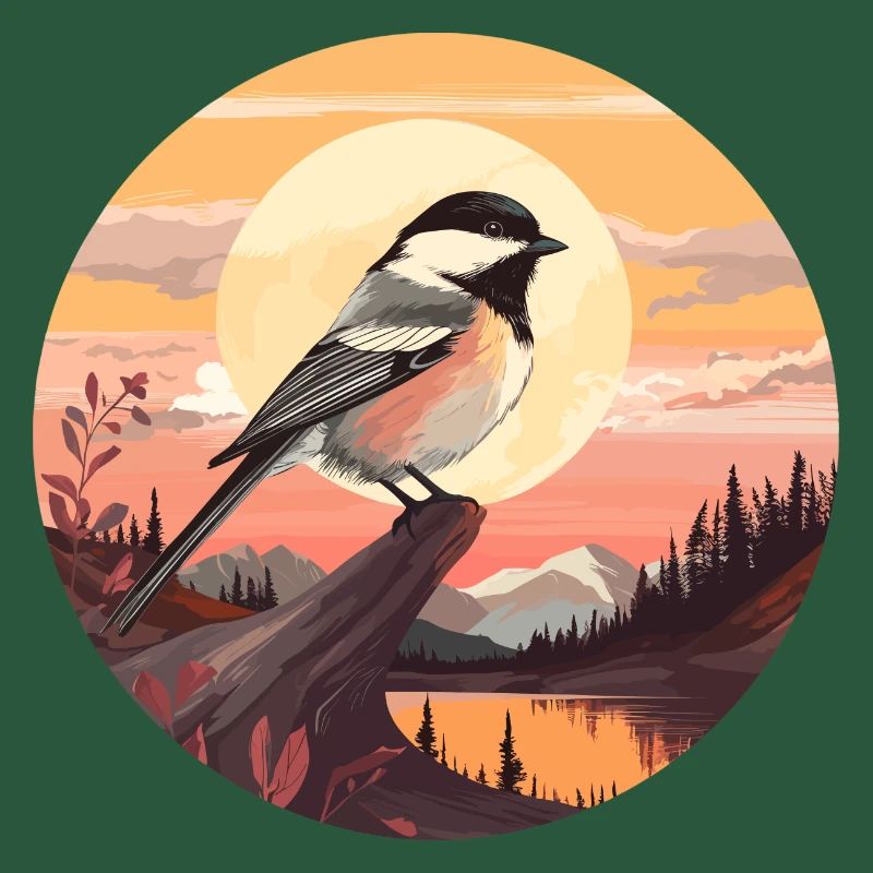 Chickadee bird