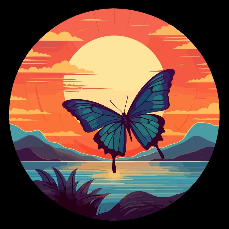 Blauer Morpho-Schmetterling