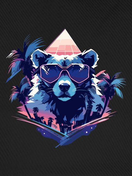 Future Bear with sunglasses