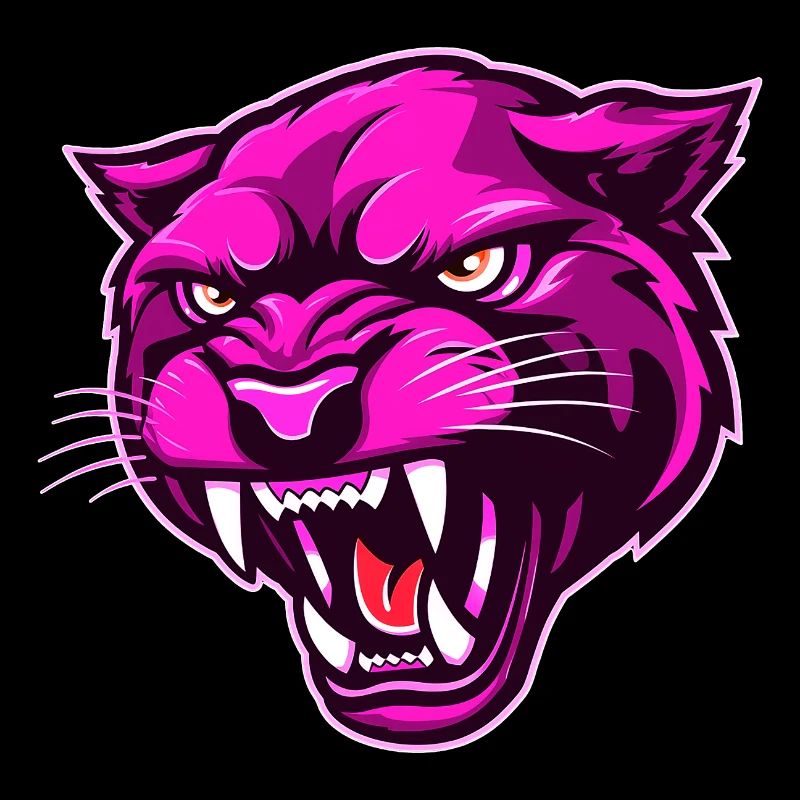 Panther Head Pink