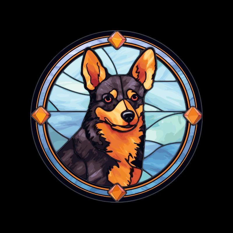 Lancashire Heeler Hunderasse Buntes Glas Bunt