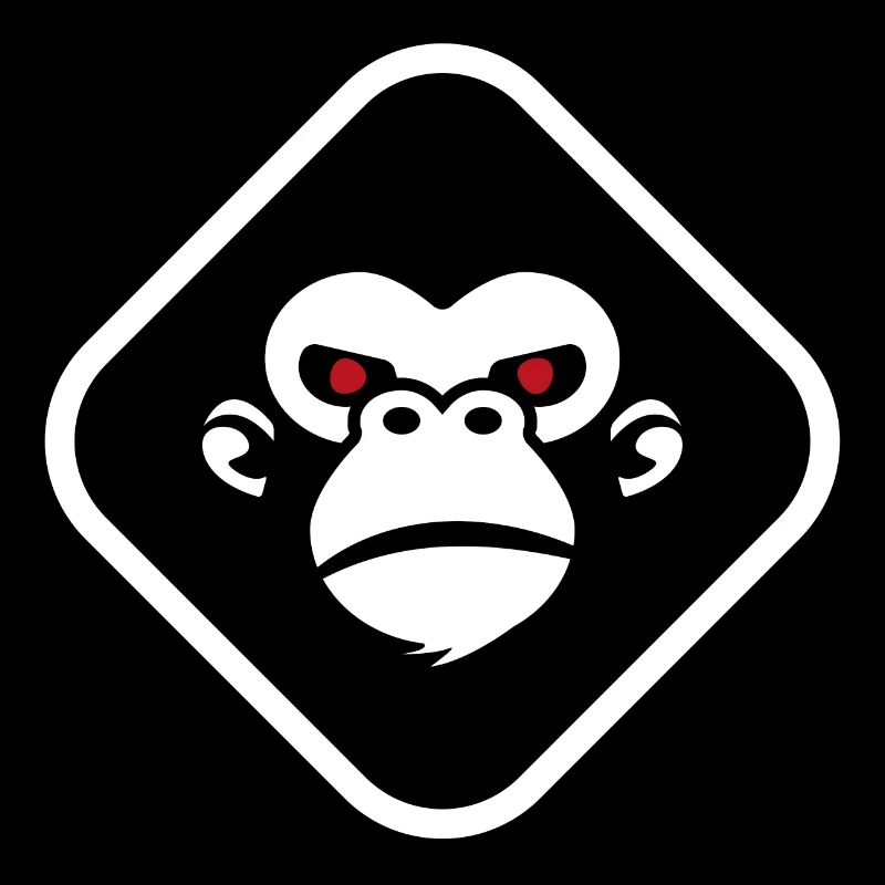 Gorilla Logo dunkler Hintergrund