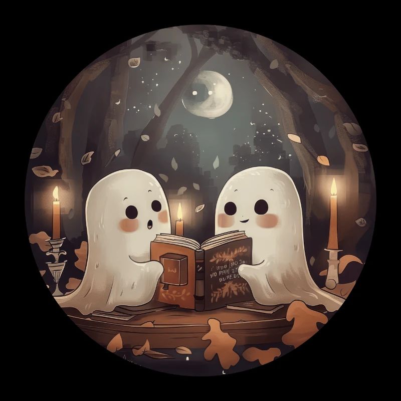 Ghosts, Reading, Book, Library, Halloween