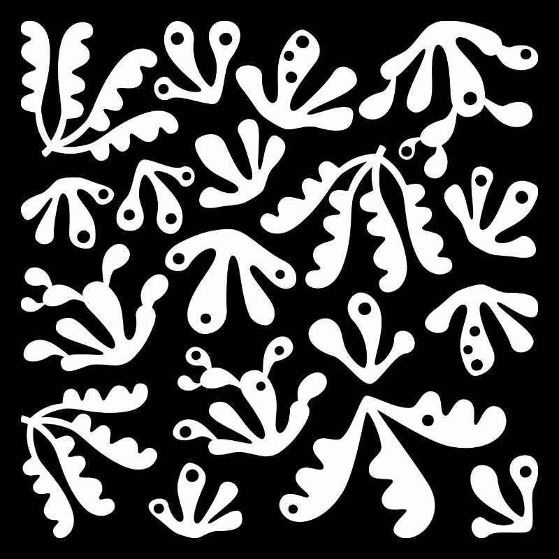 Abstrait Corail L Blanc
