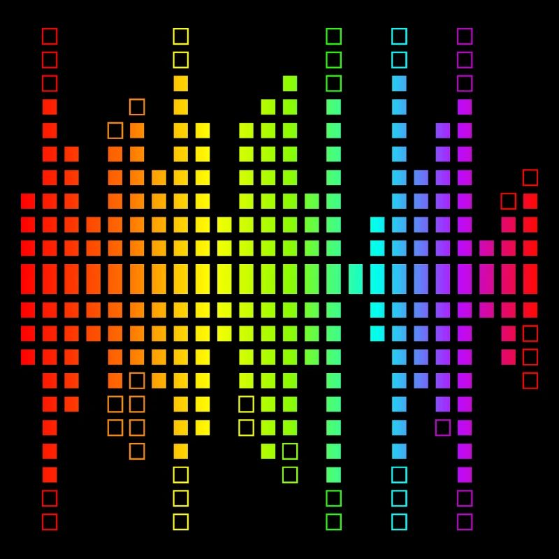 Vibrantes Equalizer Sound Wellenmuster