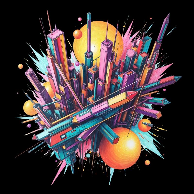 Abstrakte Stadt