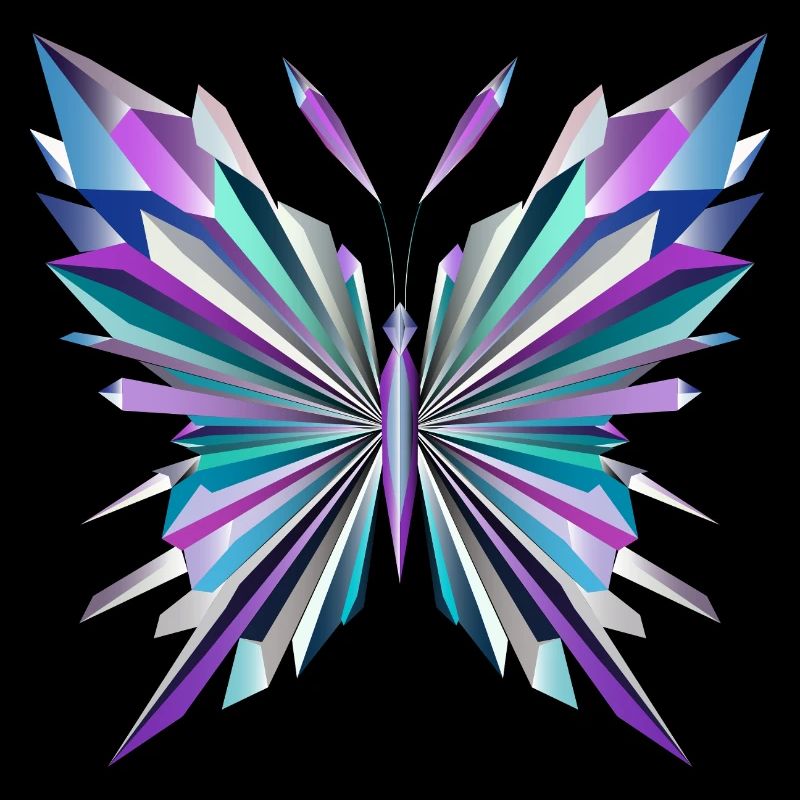 Fascinating geometry – abstract butterfly