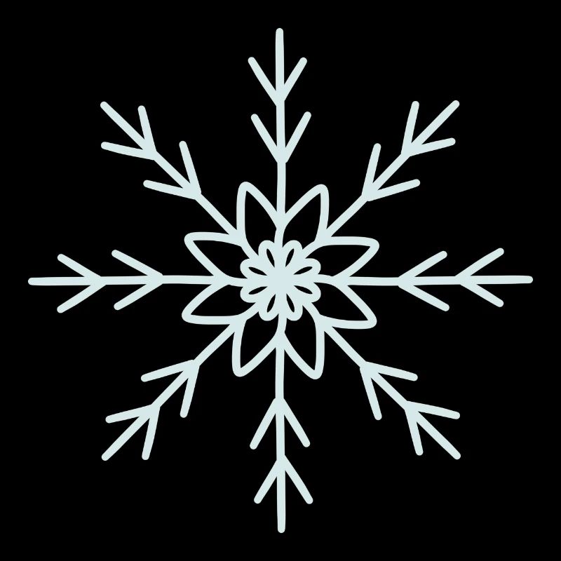 Elegant Snowflake Pattern Design