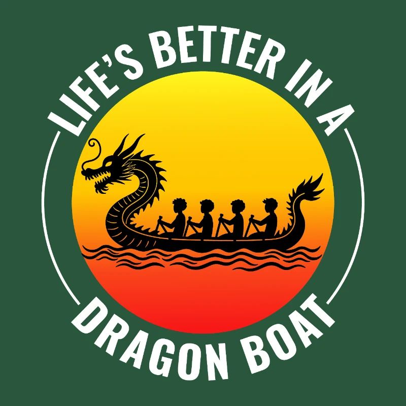 Drachenboot-Rennmannschaft