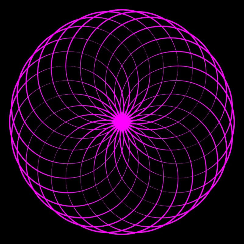 Neonspirale Netz Torus