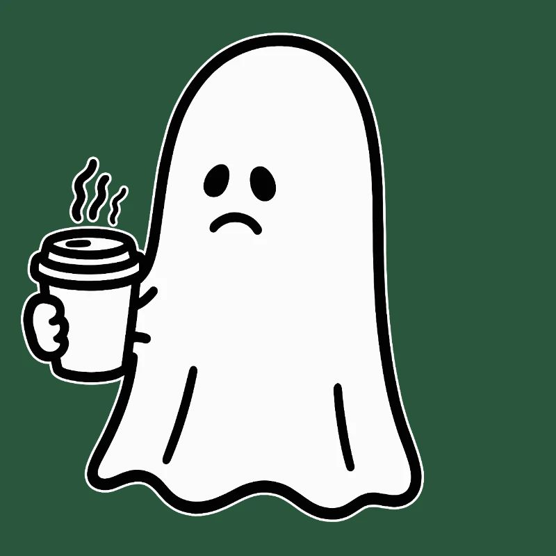 Geist Kaffee Halloween Süßes oder Saures
