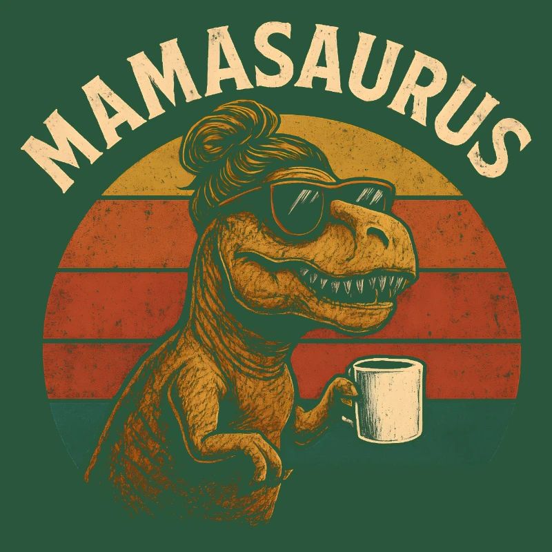 Mamasaurus Mama Mutter Geschenkidee Humor Lustig