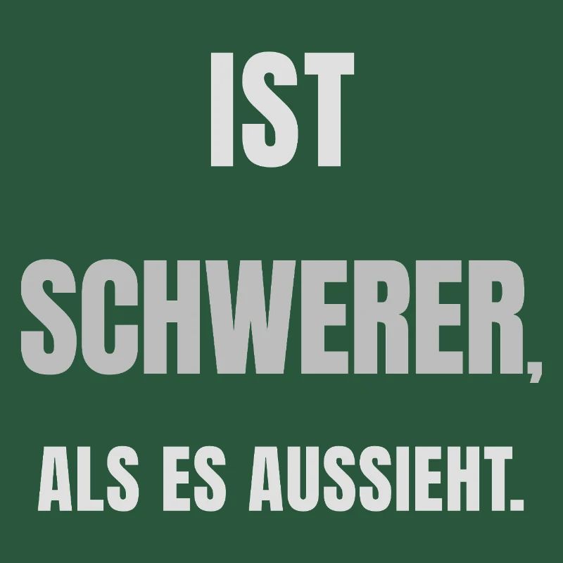 IST SCHWERER, ALS ES AUSSIEHT. – Helles Design