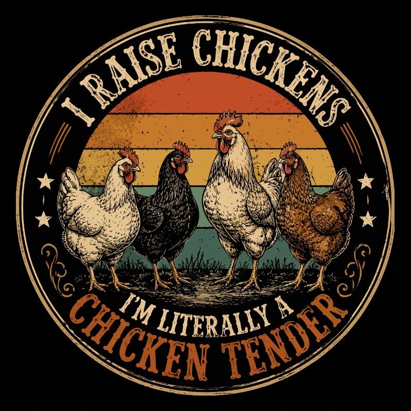 Humor Poules – Ich bin buchstäblich eine Chicken Tender Vin