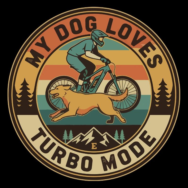 Mon chien adore le mode turbo E-VTT rétro