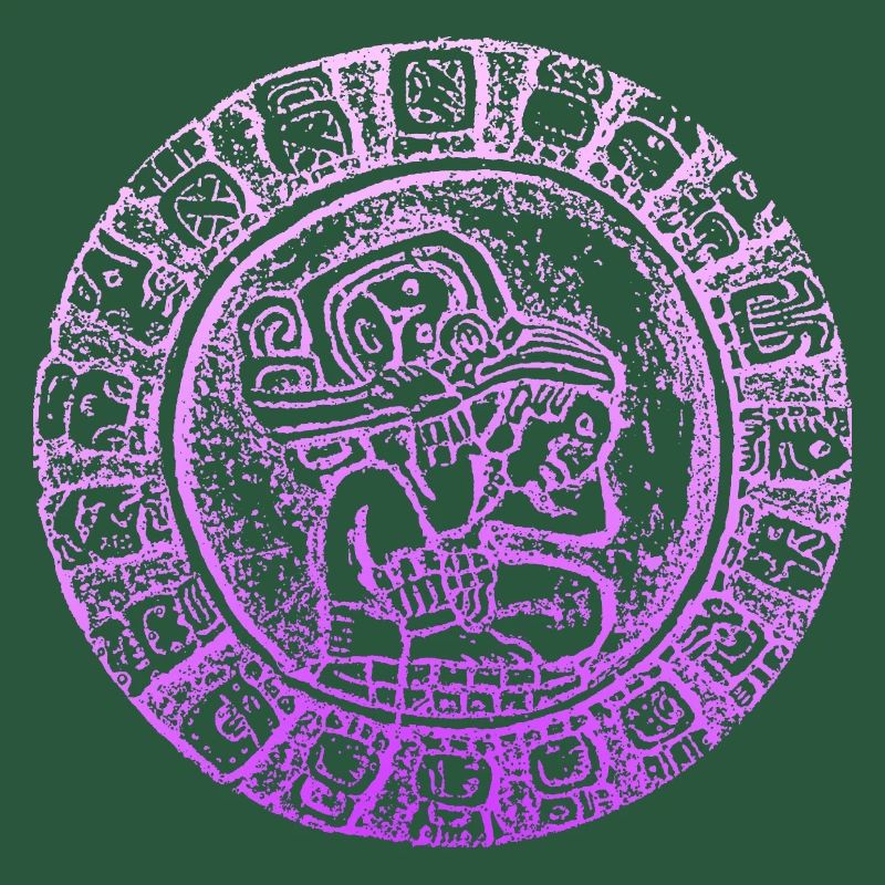 INKA Pyramide Maya Hieroglyphen