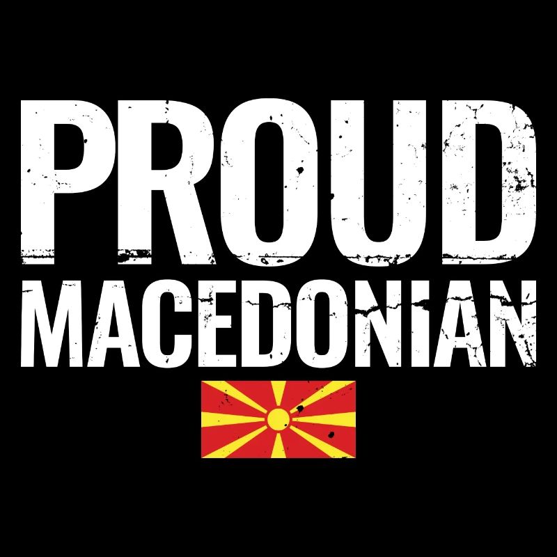 Proud Macedonian Macedonian Flag Macedonian