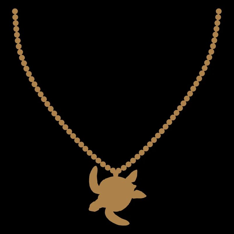 bijoux collier or tortue de mer silhouet