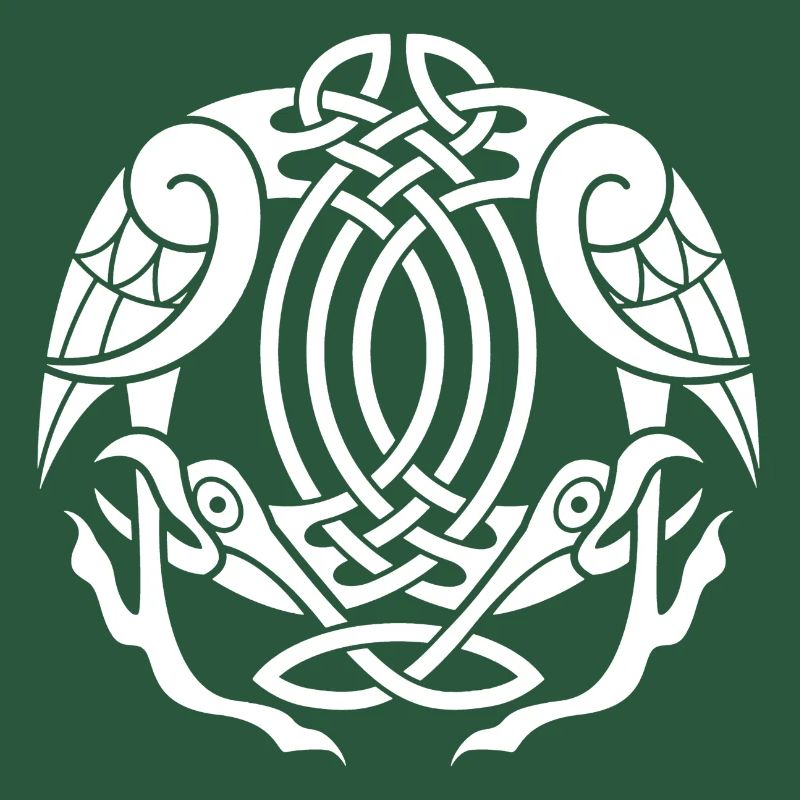 White Celtic eagle