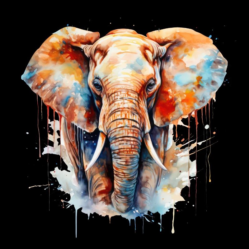 Elefant wasserfarben