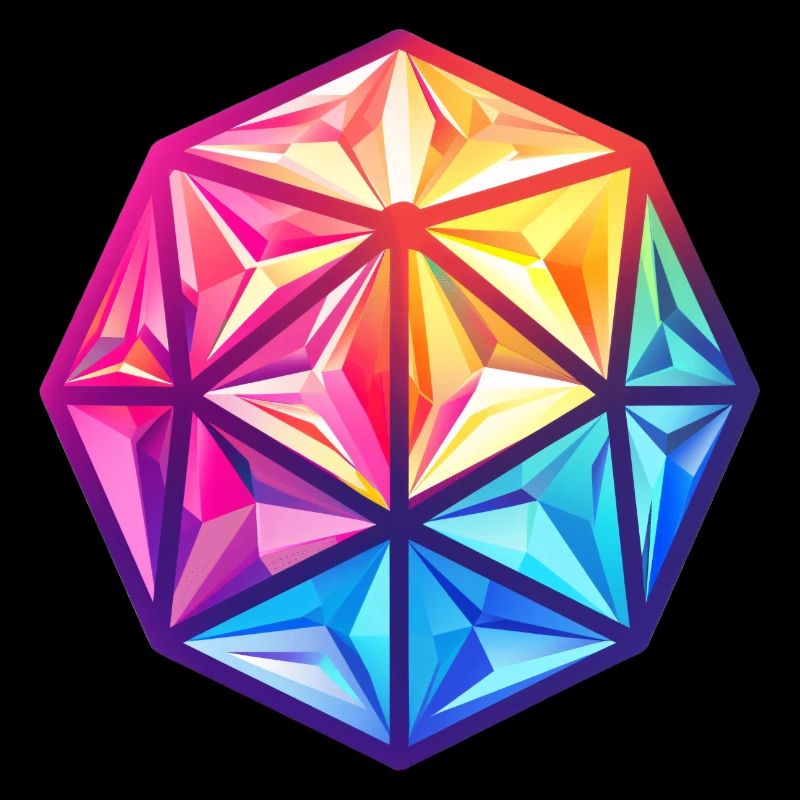 Geometric D20 D20 Cube – Fantasy RPG