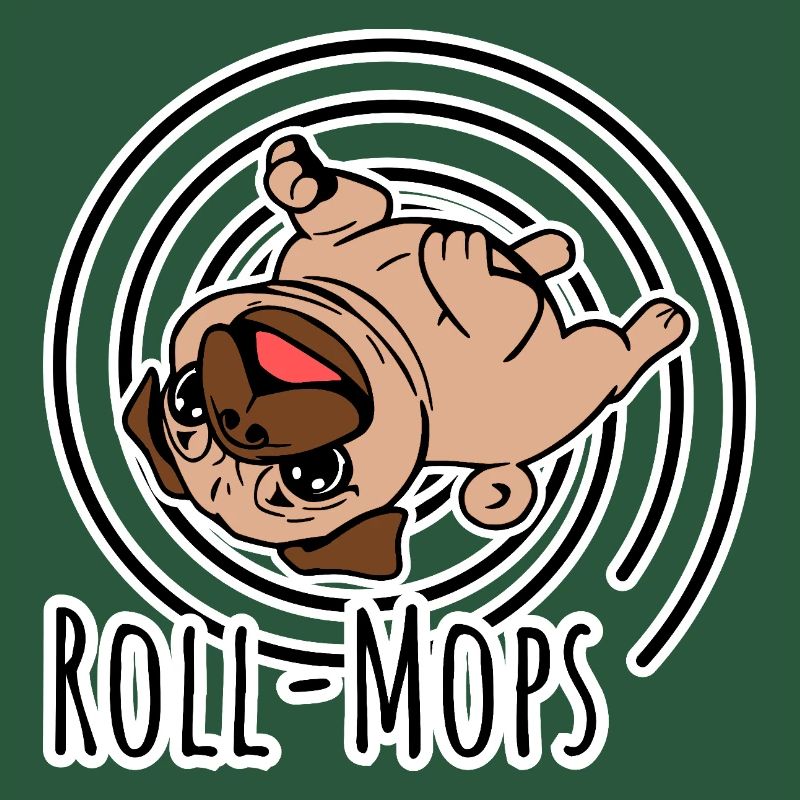 Rollender Mops - Ein Roll-Mops