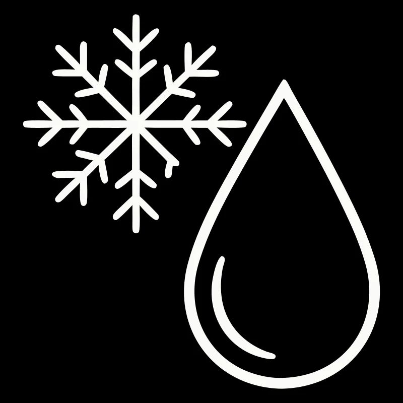 Schnee und Minimalist Drop