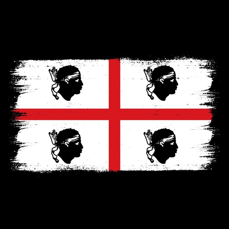 Drapeau de la Sardaigne Drapeau sarde Drapeau de la Sardaigne