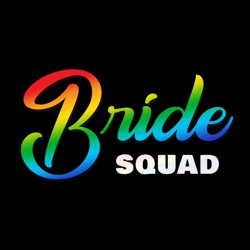 Bride Squad Regenbogen