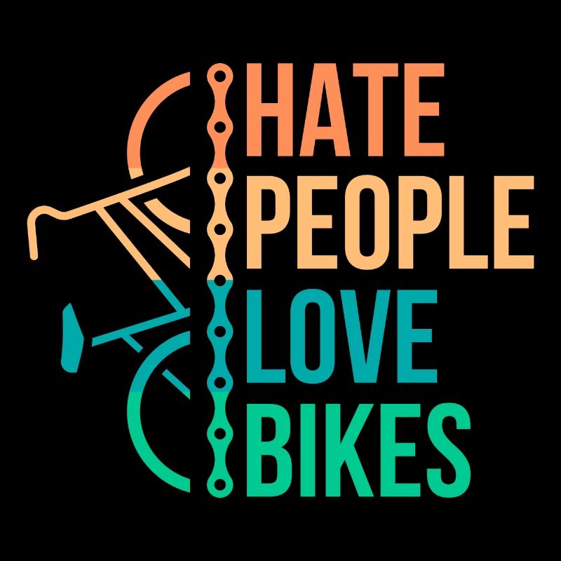 Hate people love bikes Bicycle Gift