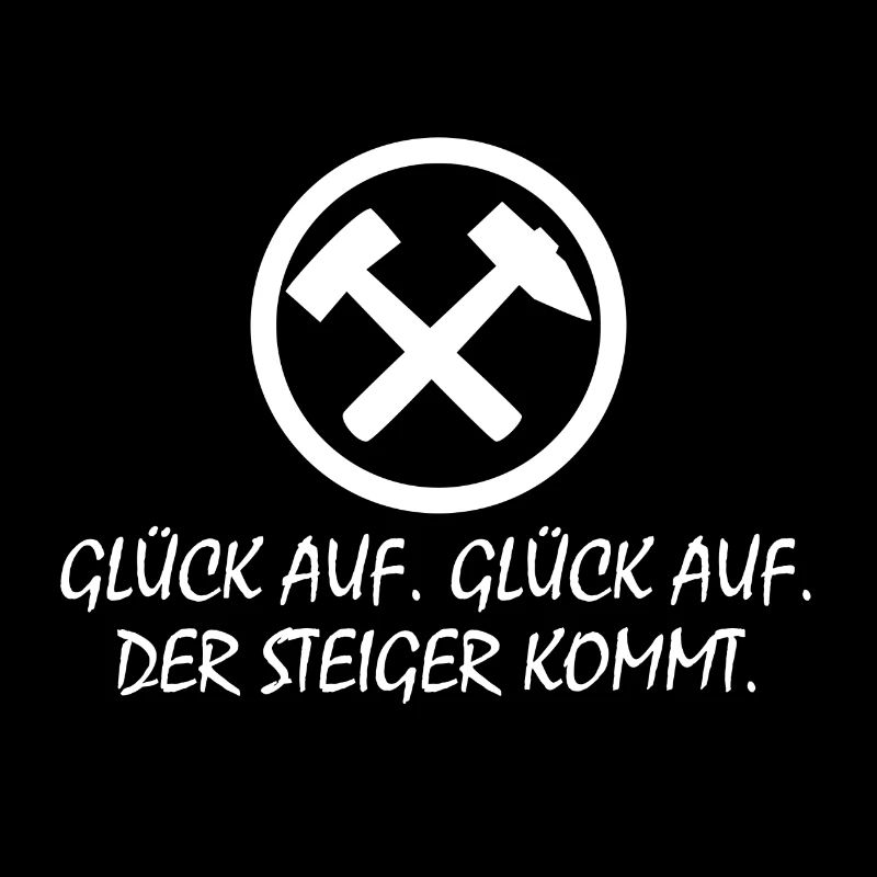 Glück auf der Steiger kommt Bergbau Geschenk